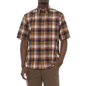 Mens Woolrich Timberline Madras Shirt - Short Sleeve Size: S NWT